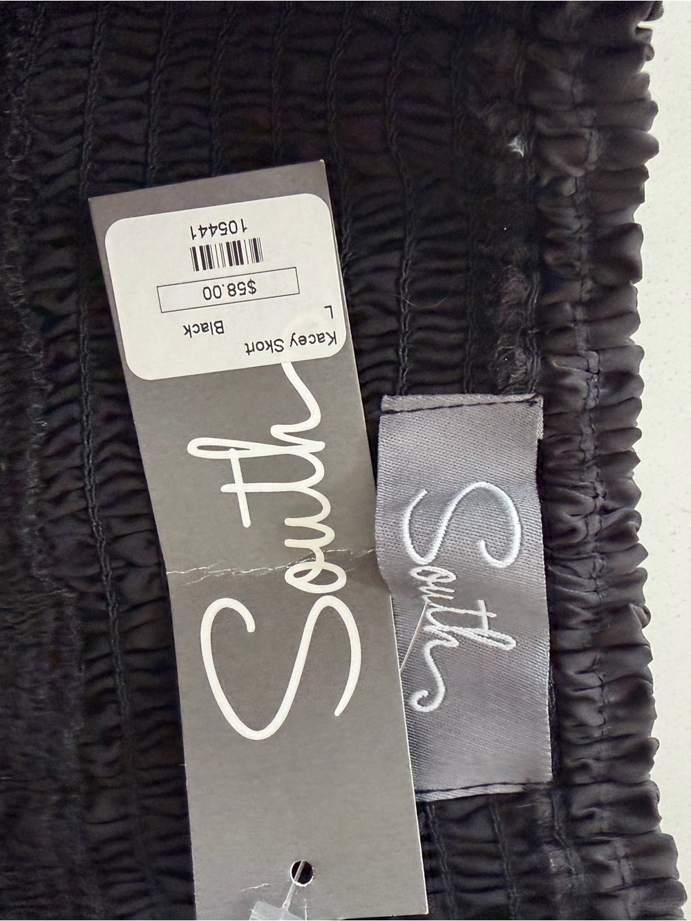 Black polka dot tiered ruffle mini skort - Picture 7 of 7